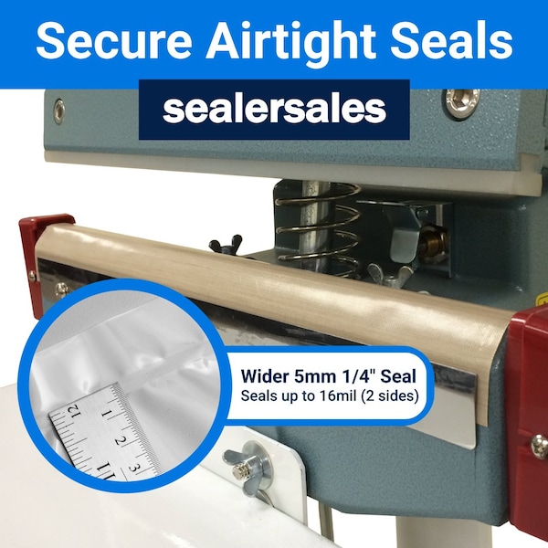 18in KF-Series Foot Sealer W/ 5mm Seal Width, Standing Operation